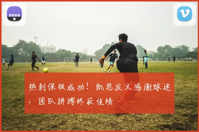 热刺保级成功!凯恩发文感谢球迷,团队拼搏终获佳绩